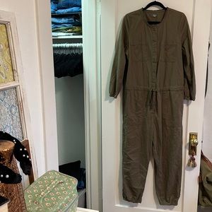 Aerie Olive Green Utility Jumpsuit Boiler Suit